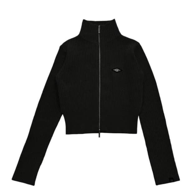 보헤미안 서울 니트 집업 블랙