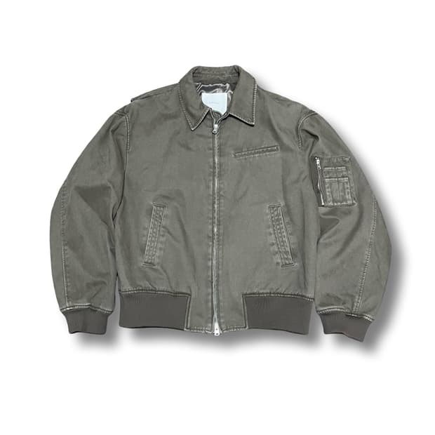 [3] 파브레가 빈티지 카키 MA-1 투웨이 봄버 자켓