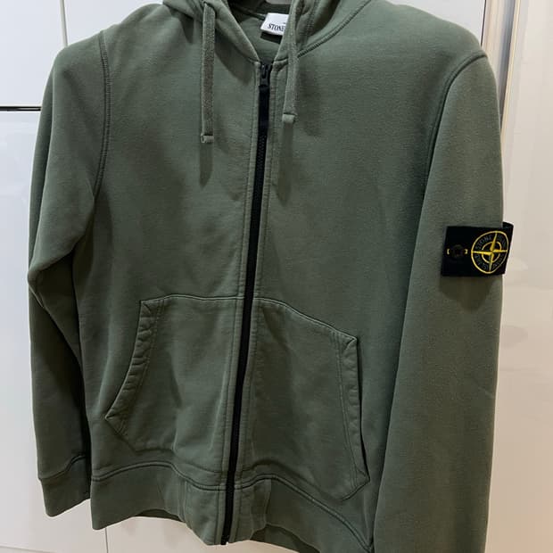 23ss 스톤아일랜드 카키 후드집업 S