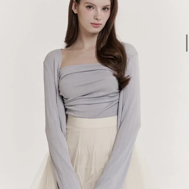 그레이스유 조이 탑, 가디건 세트