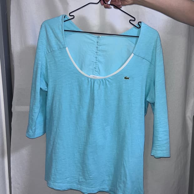 LACOSTE babyblue top