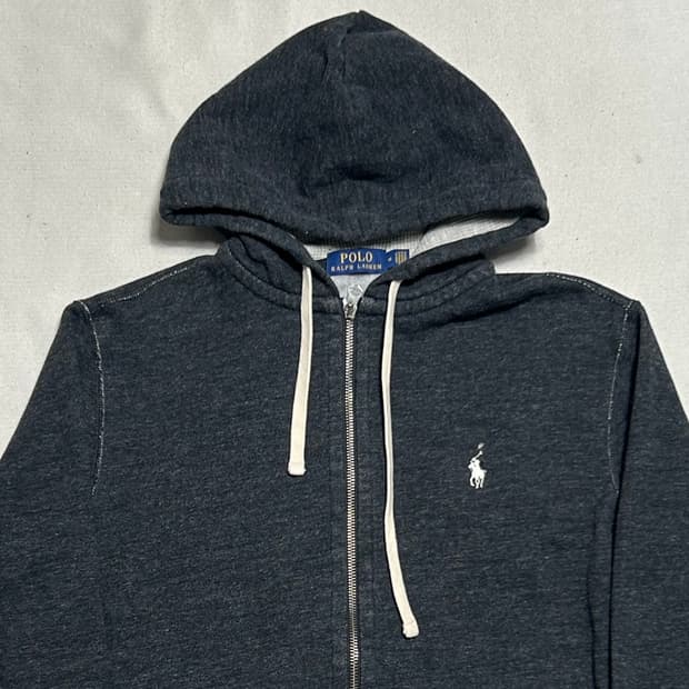 M 폴로랄프로렌 챠콜 기모 후드 집업