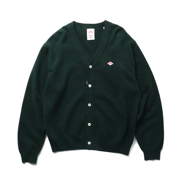 단톤 DANTON Lambs Wool V-neck Cardigan