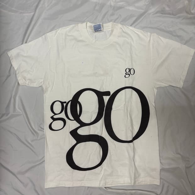 90s 애플 go티셔츠 made in usa