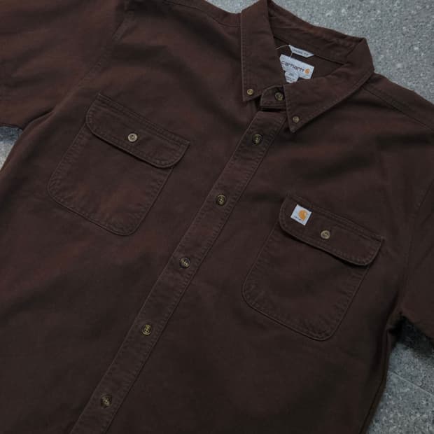 칼하트 브라운 반팔셔츠