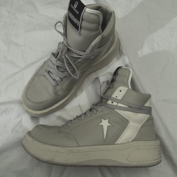 릭오웬스 x 컨버스 웨폰 하이탑 스니커즈