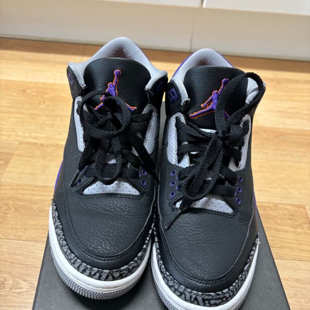 조던3 레트로 코트 퍼플 260 판매합니다