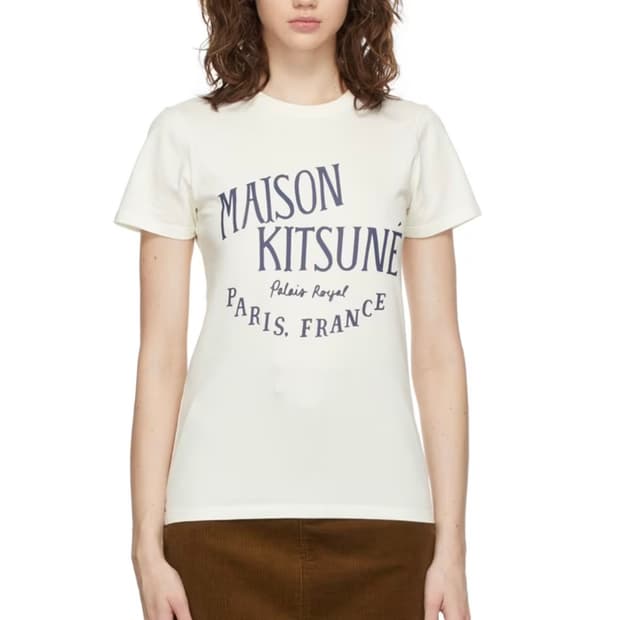 새상품) 메종키츠네 ssense 로고 반팔 티셔츠