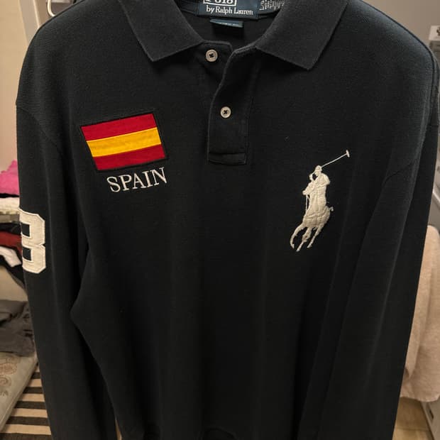 [L] 폴로 랄프로렌 빅포니 스페인 긴팔 PK티