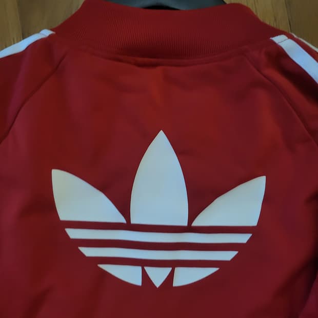 아디다스 슈퍼걸 TT 빨간색 트랙탑 져지