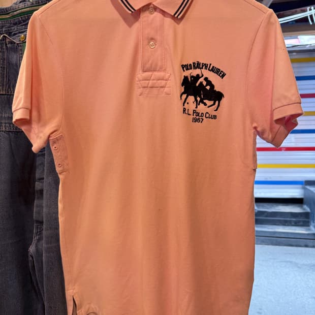 폴로 랄프로렌 더블 빅포니 핑크 카라티