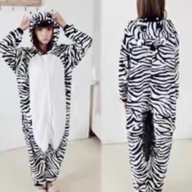 갸루 지브라 얼룩말 누이구루미 동물 잠옷 파자마 m