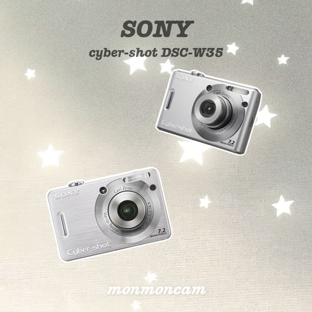 Sony cyber-shot DSC-W35 소니 사이버샷 실버 디카