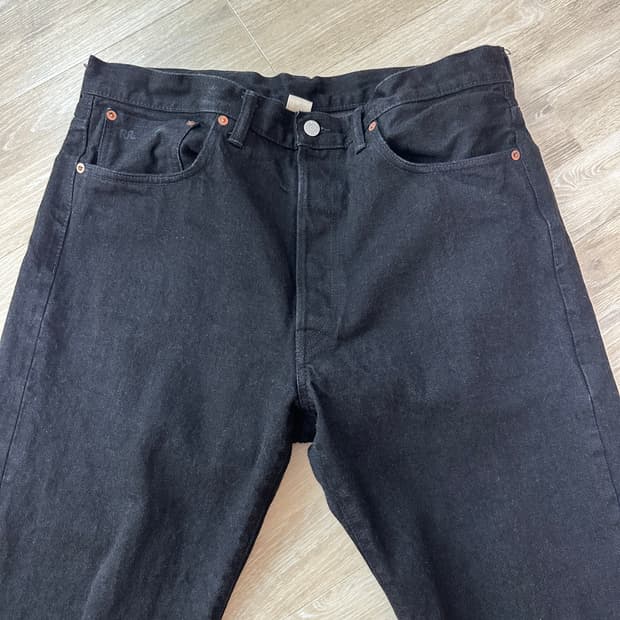 RRL 더블알엘 빈티지 파이브포켓 블랙온블랙 36x30 판매합니다 by