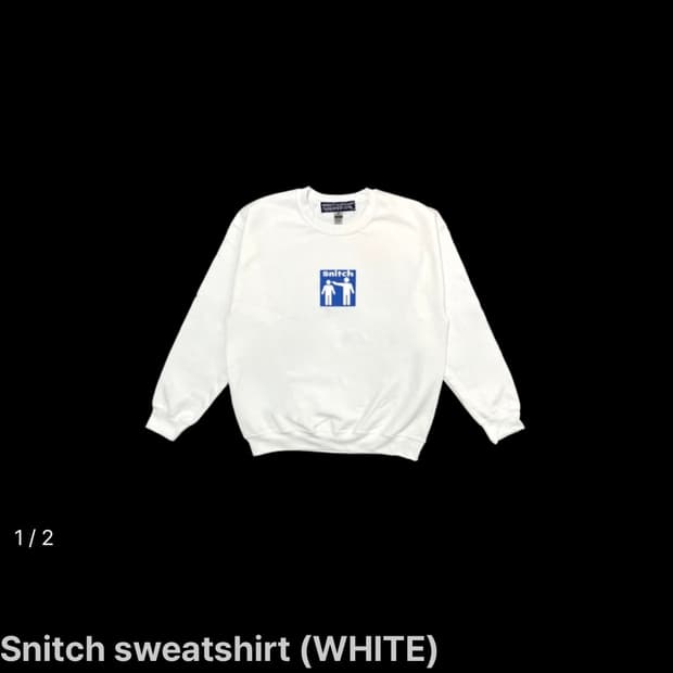 [fuckthatnerdshop] 스니치 스웻셔츠 화이트