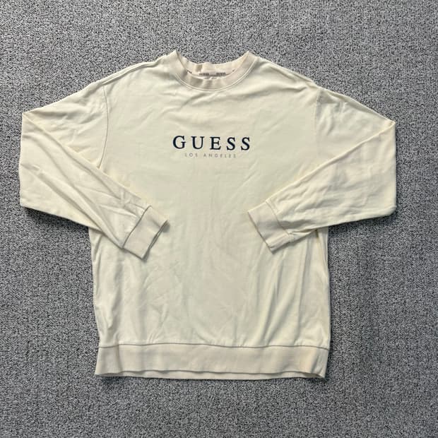 실측 게스 로고 맨투맨 스웻셔츠 0303J