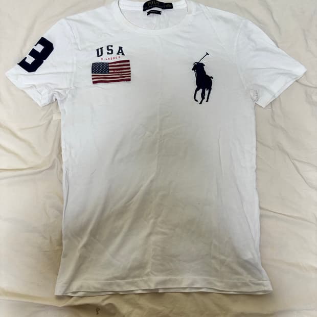 폴로 빅포니 USA 성조기 반팔티