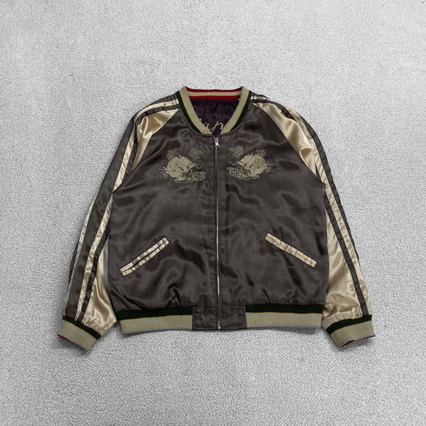 Jpn vintage 드래곤 플라이 리버시블 스카잔 자켓