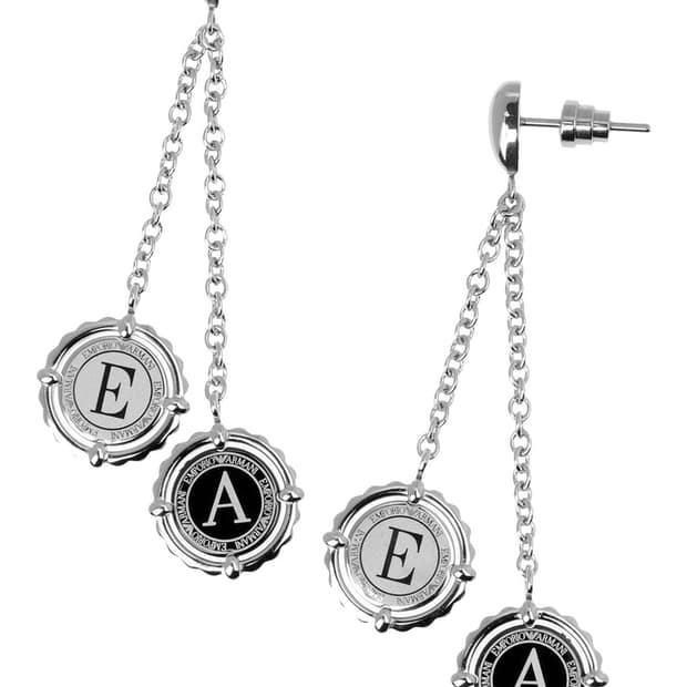 엠포리오 아르마니 드롭 귀걸이 실버