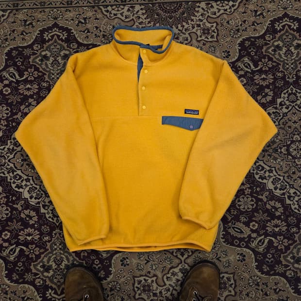 90s 파타고니아 신칠라 made in usa 노랑 옐로우