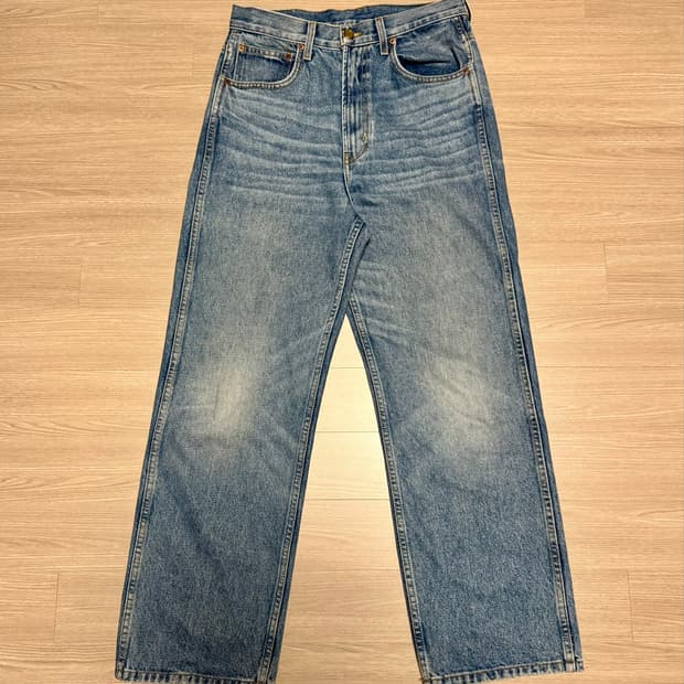 B SIDE JEAN 비사이드진 빈티지 워싱 연청 데님 팬츠 29사이즈