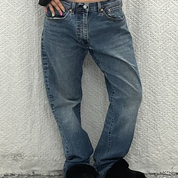 리바이스 505 빈티지 베이직 데님팬츠 34인치 C06591