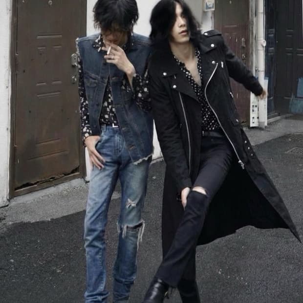 꼼데가르송 옴므플러스 코튼 라이더스코트