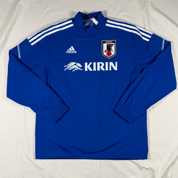 21 아디다스 일본 축구 바람막이 웜업 하이브리드탑 어센틱
