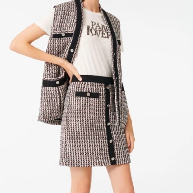 마쥬 트위드 치마 FR34 사이즈 (국내44)