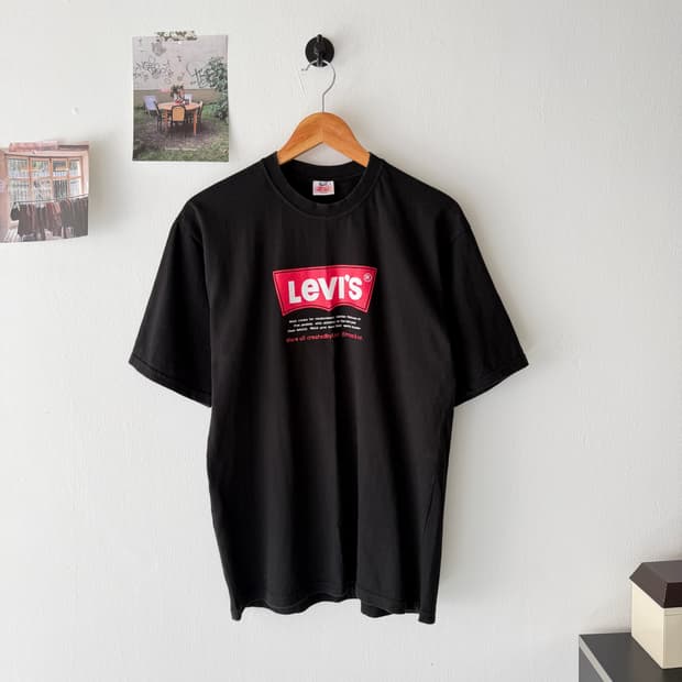 [M] 90s 리바이스 로고 티셔츠