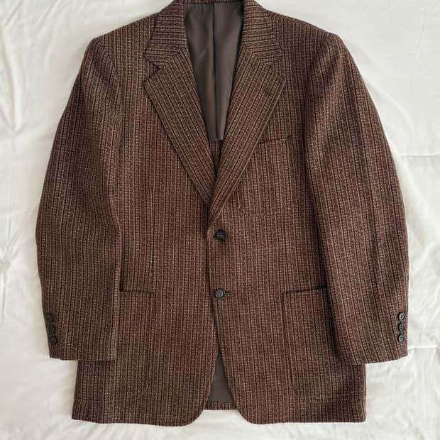 brown pattern jacket 브라운 패턴 자켓