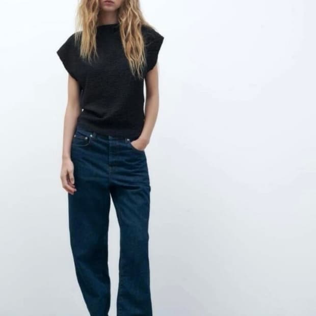 자라 링클반팔티셔츠s 새상품