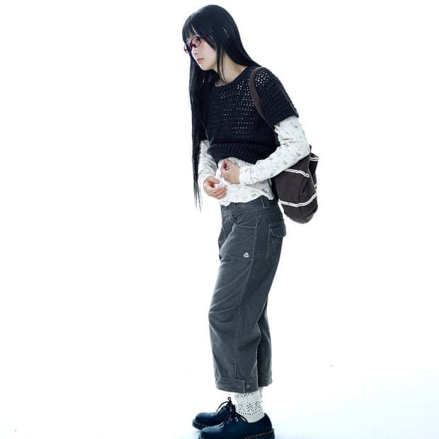코이세이오 carpi pants 챠콜