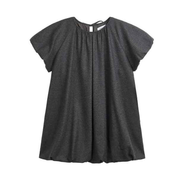 코스모스 볼륨 미니 드레스 (그레이) 