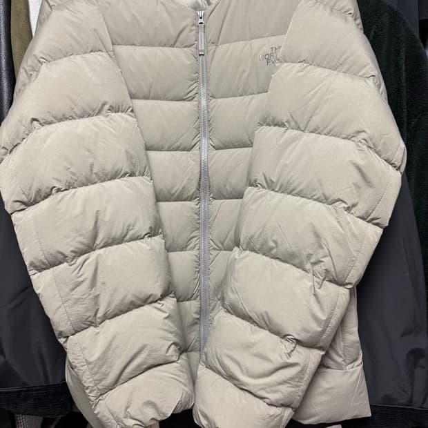 노스페이스 포플러 다운 가디건 RDS 그레이시 카키