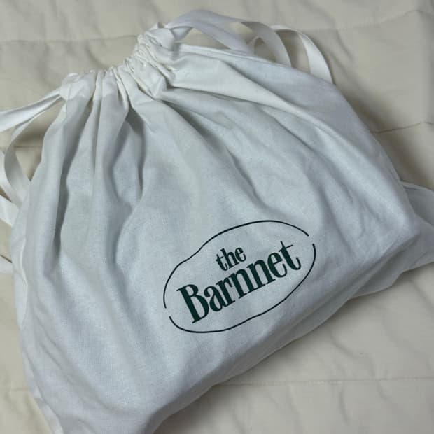 더바넷 트위드 체인 백팩 블랙