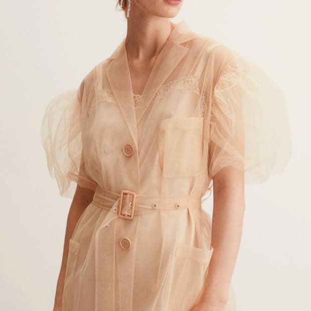 시몬로샤 h&m 콜라보 튤 자켓 새상품