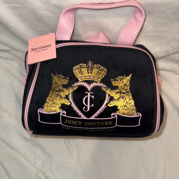 쥬시뀨뛰르 미니백 파우치 수납 핀터깔 핑크 베이비베어 베메클 갸루 여행