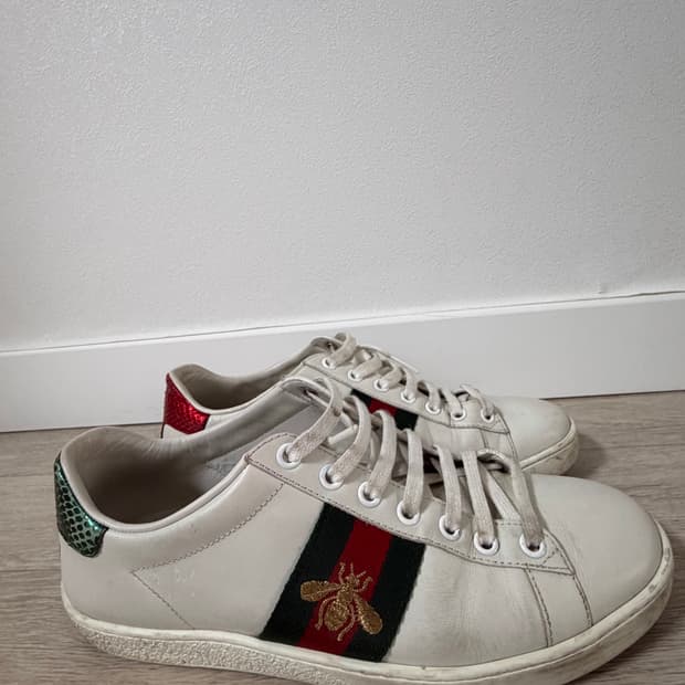 구찌 에이스 꿀벌 자수 스니커즈 245mm