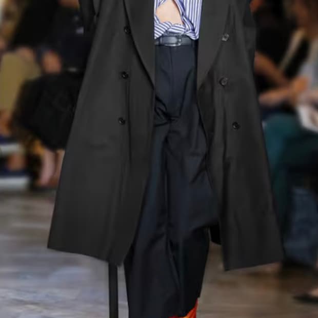 베트멍 x 브리오니 17FW 오버사이즈 더블브레스티드 코트 Brioni 