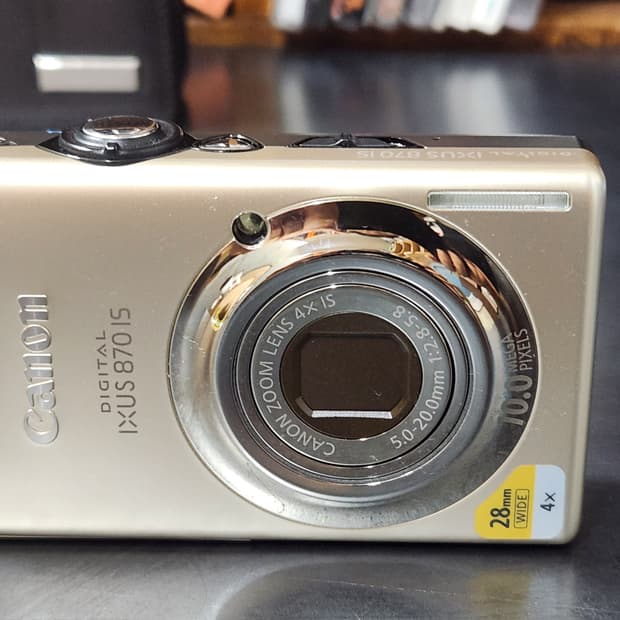 캐논 IXUS 870is 빈티지 디카 (브라운 색상)