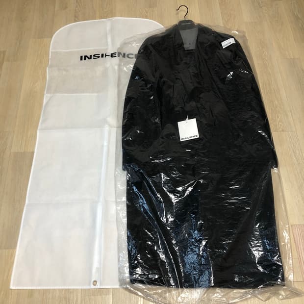(L) 새상품 인사일런스 INSILENCE MTR캐시미어 싱글코트 블랙