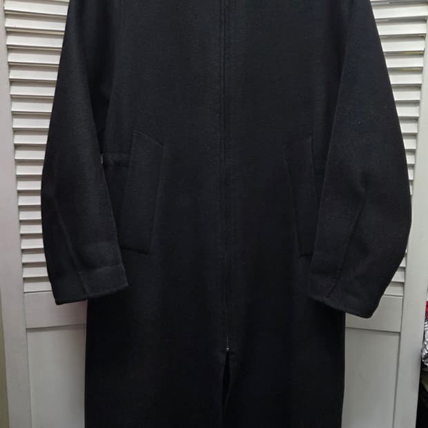 지스튜디오 울캐시미어 후드 롱코트