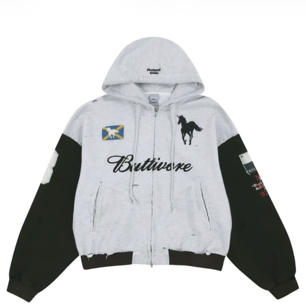 [3]프로토콜 인덱스 버티보어 집 후드 화이트 멜란지