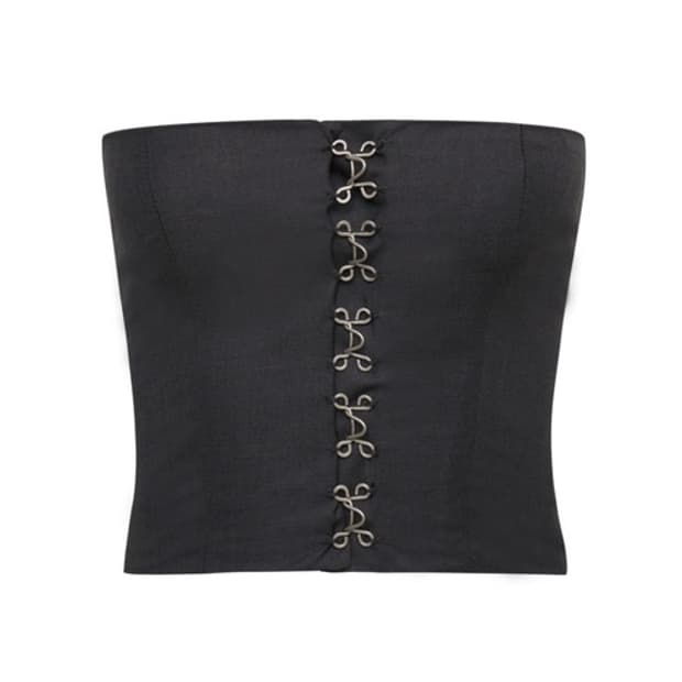 벤에시 베네시 VENECY 락 업 탑 슬리브리스 그레이 차콜 S