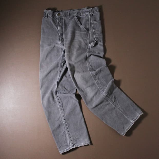 Carhartt 칼하트 덕 캔버스 카펜터 팬츠 그레이