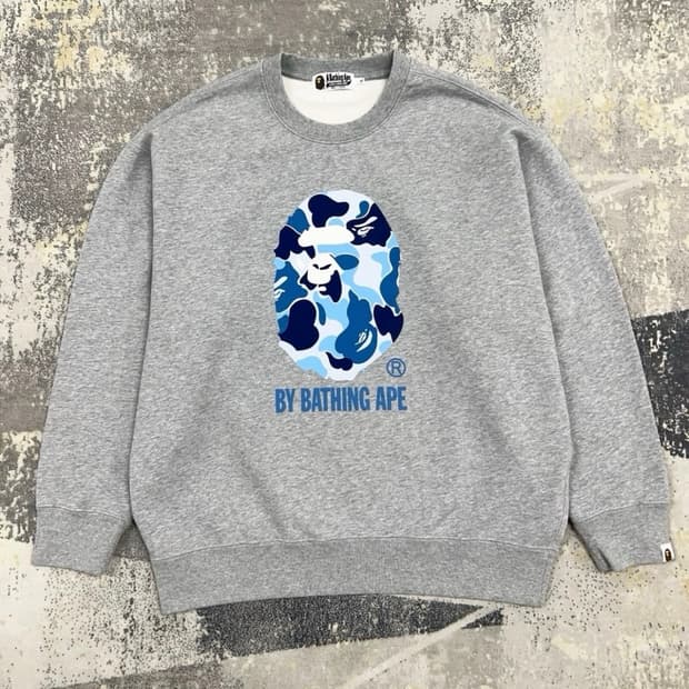 베이프 Bape 컬러 빅로고 맨투맨