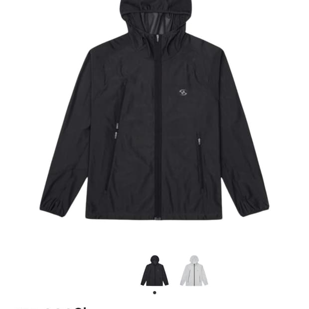 산산기어 지퍼 메쉬 자켓 블랙