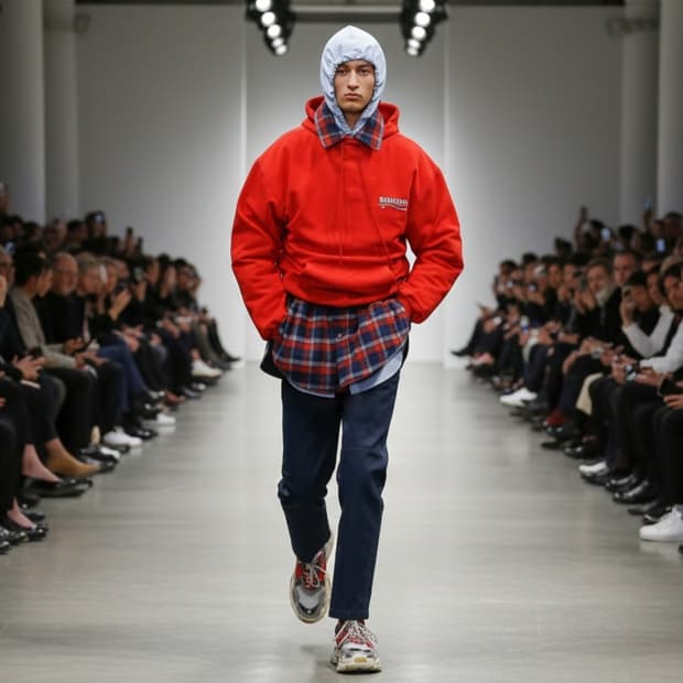 BALENCIAGA 발렌시아가 2017 물결 후디 100주년 에디션