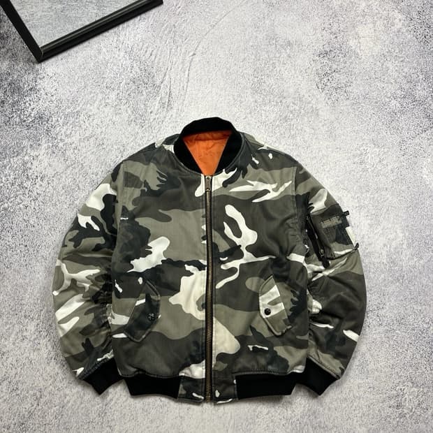 빈티지 포스텍스 가먼츠 스노우카모 봄버